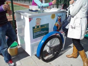 Gepersonaliseerde standaard ijscokar