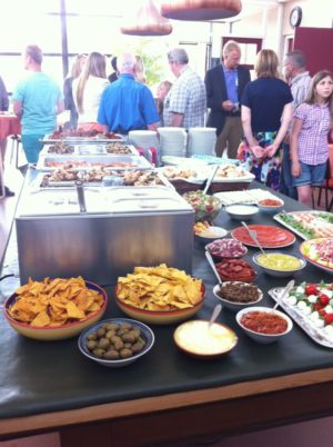 mediterrasns buffet in het doprshuis hekelingen