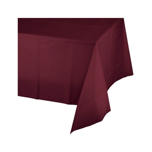 Tafellinnen bordeauxrood 220 x 130 cm te huur