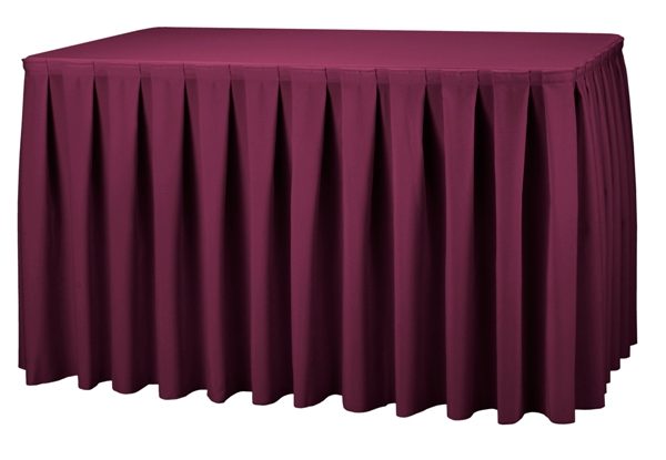 Buffettafelrok bordeaux rood te huur