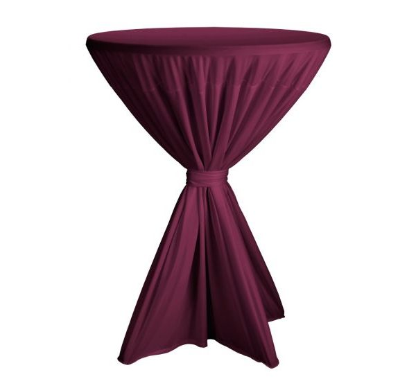 Statafelrokken bordeaux rood met lint te huur