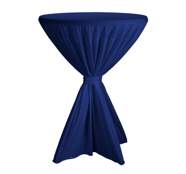 Statafelrok donkerblauw met lint te huur