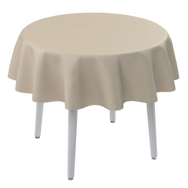 Tafellinnen crème rond 200 cm te huur