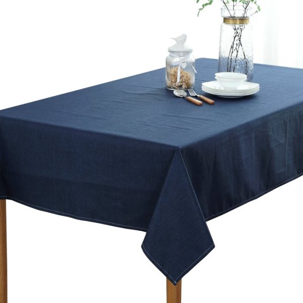Tafellinnen navy blauw 170 x 130 cm te huur